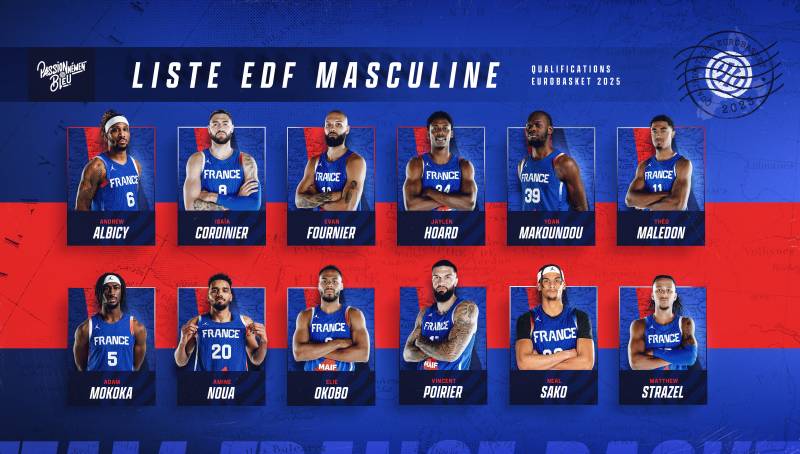 La liste des 12 Bleus pour février